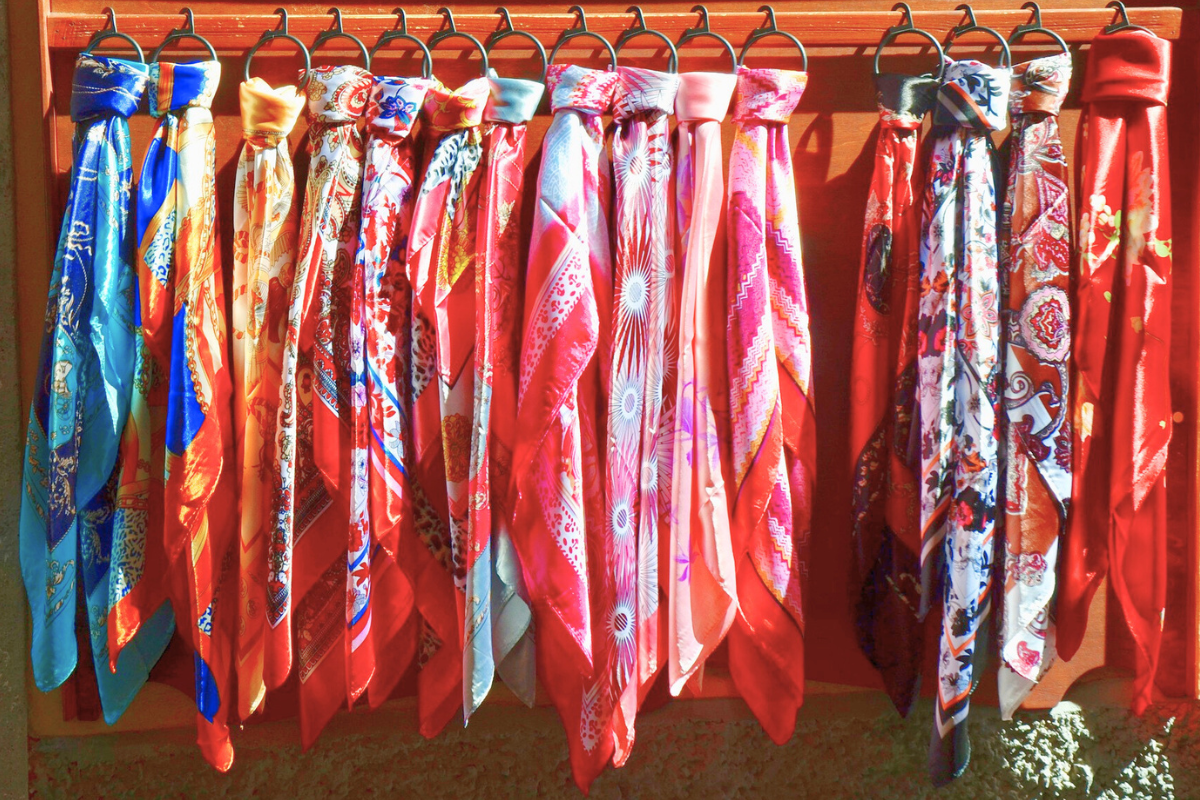 Your "silk scarf" isn't really silk, sis...